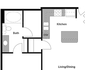 Epic B1 Floor Plan Two Bedroom - B1